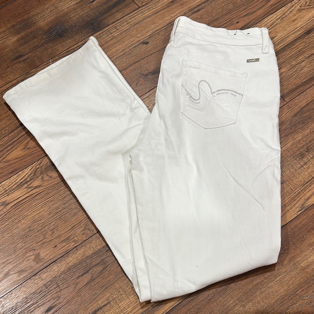 Diane Gilman women’s White Bootcut Jeans